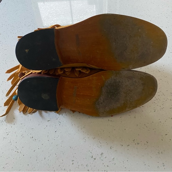 PRSVR PERSEVERE Dress Fringed Moccasin Sand Customized Made To Order Size 8.5 - Picture 16 of 16
